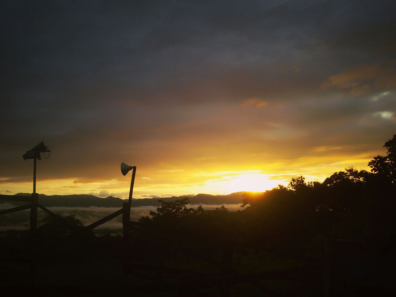 Sajek Valley in morning mist